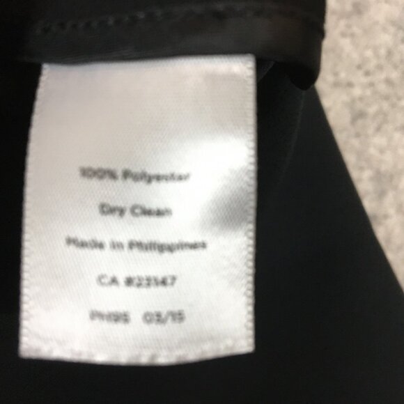 Talbots Dress Pants 18 High Rise Straight Wide Leg Solid Black Side Zip Career - Picture 12 of 15